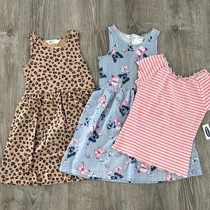 NWT girls size 8. 2 dresses and 1 shirt.